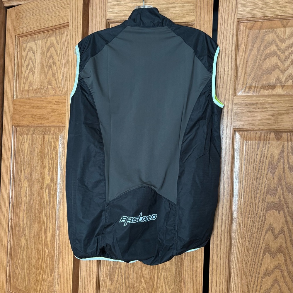 Black and Red Arsuxeo Women's Cycling Zip-Up Vest M - Picture 2 of 7